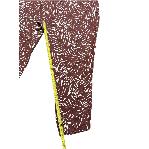 Old Navy Linen Pants Women’s XL Palm Tree Jungle Botanical Tropical Joggers - Picture 5 of 7